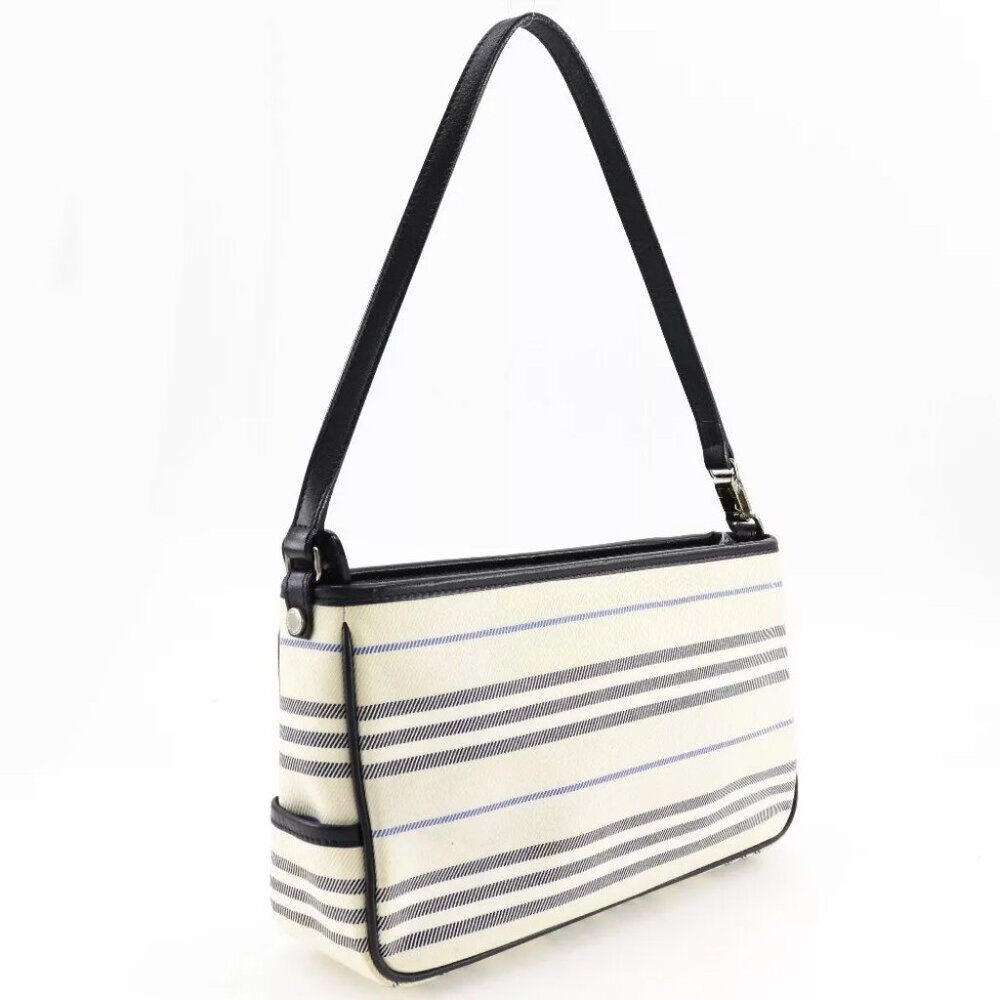 BURBERRY One Belt Shoulder Bag off white canvas Women - Picture 4 of 12